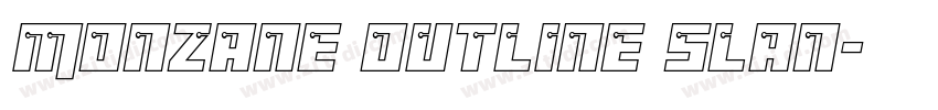 Monzane Outline Slan字体转换